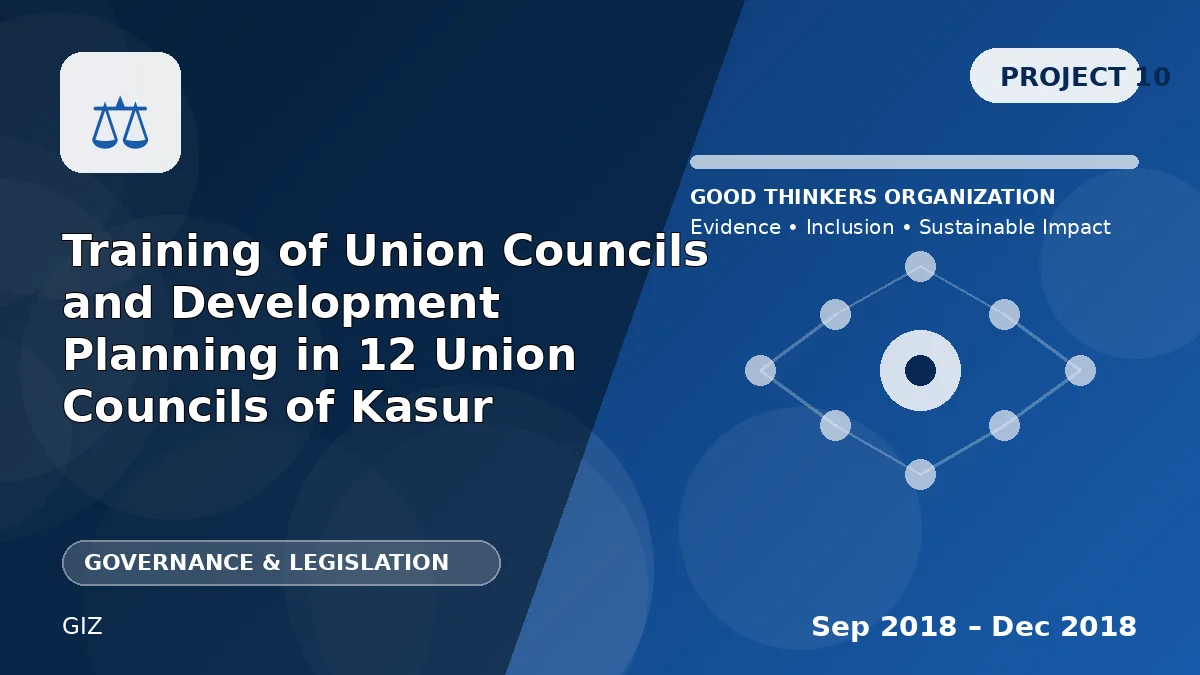 Training of Union Councils and Development Planning in 12 Union Councils of Kasur