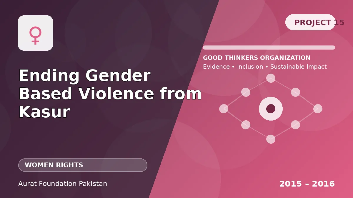 Ending Gender Based Violence from Kasur