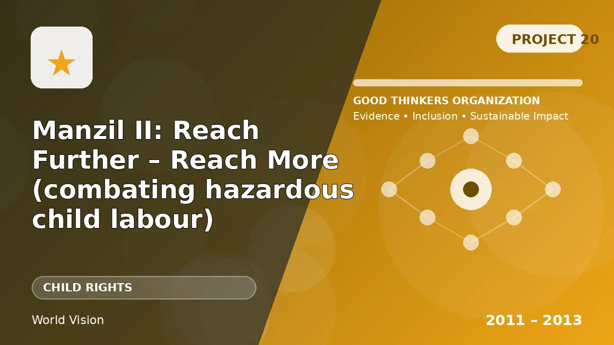 Manzil II: Reach Further – Reach More (combating hazardous child labour)