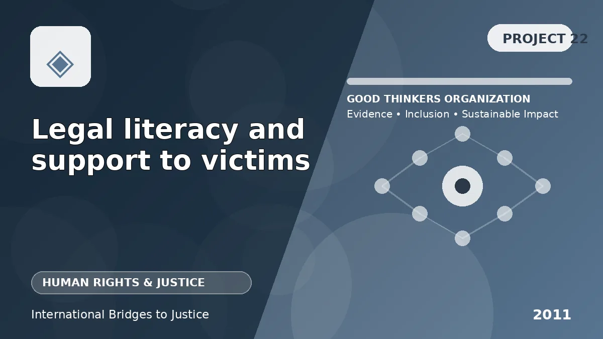 Legal literacy and support to victims