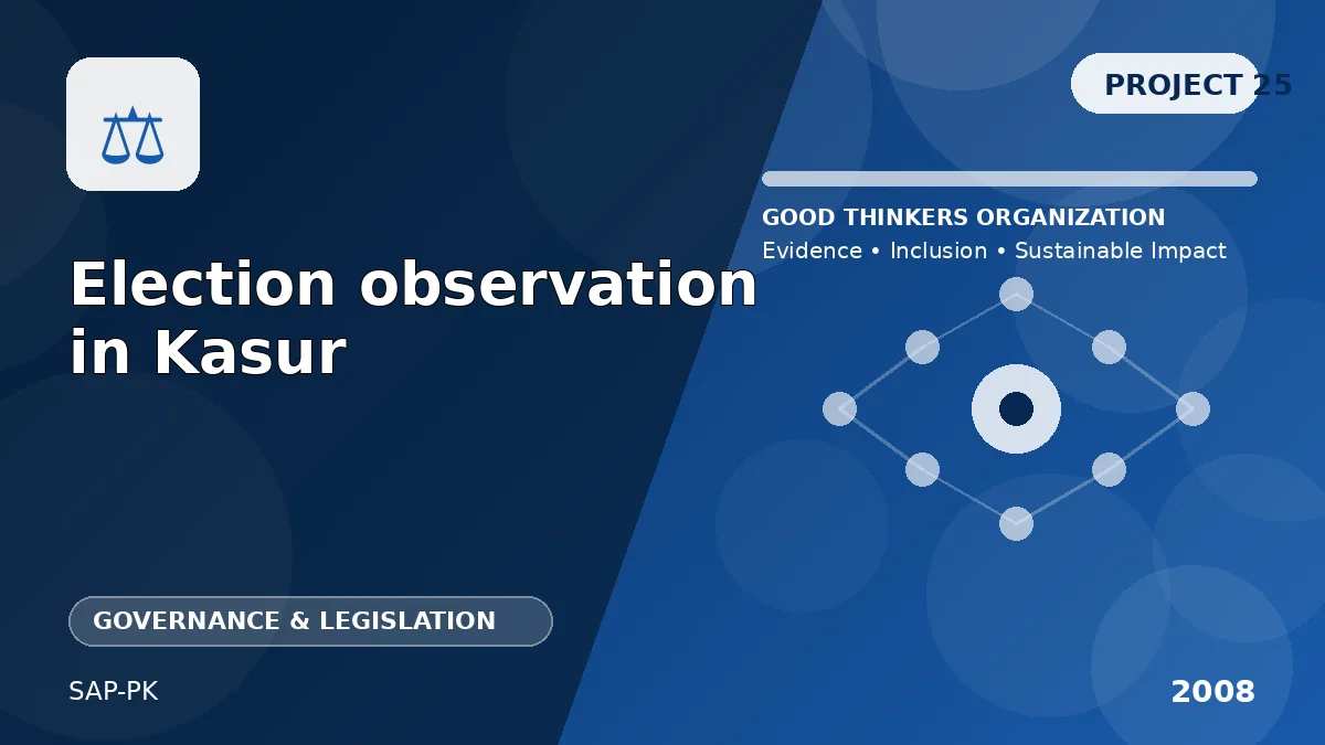 Election Observation in Kasur — Polling Station Monitoring